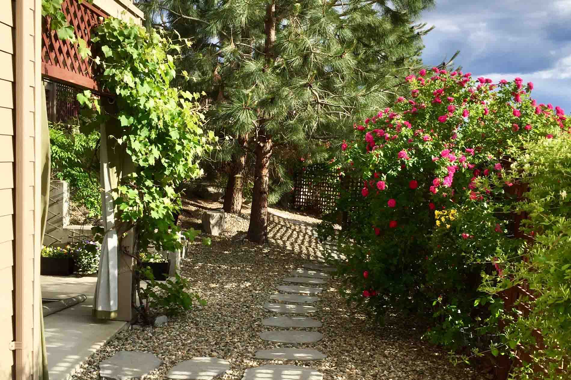 Garden Terrace Poolside Peachland Bed Breakfast Suite